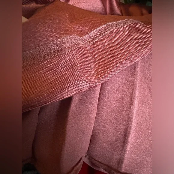 Kate Kasin Women's High Waist Pleated A-Line Swing Skirt XL Rose - Picture 7 of 7